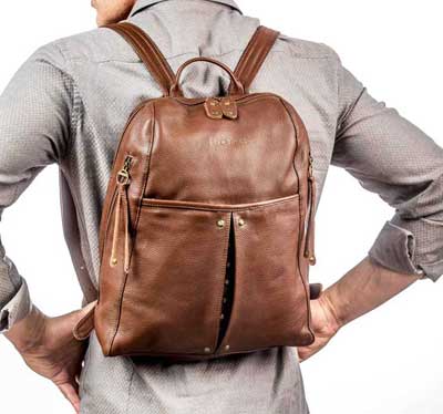 ck leather backpack