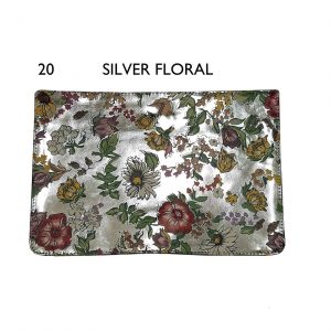 דשים לתיקי צד ״ברוקלין״ – 20 Silver Floral