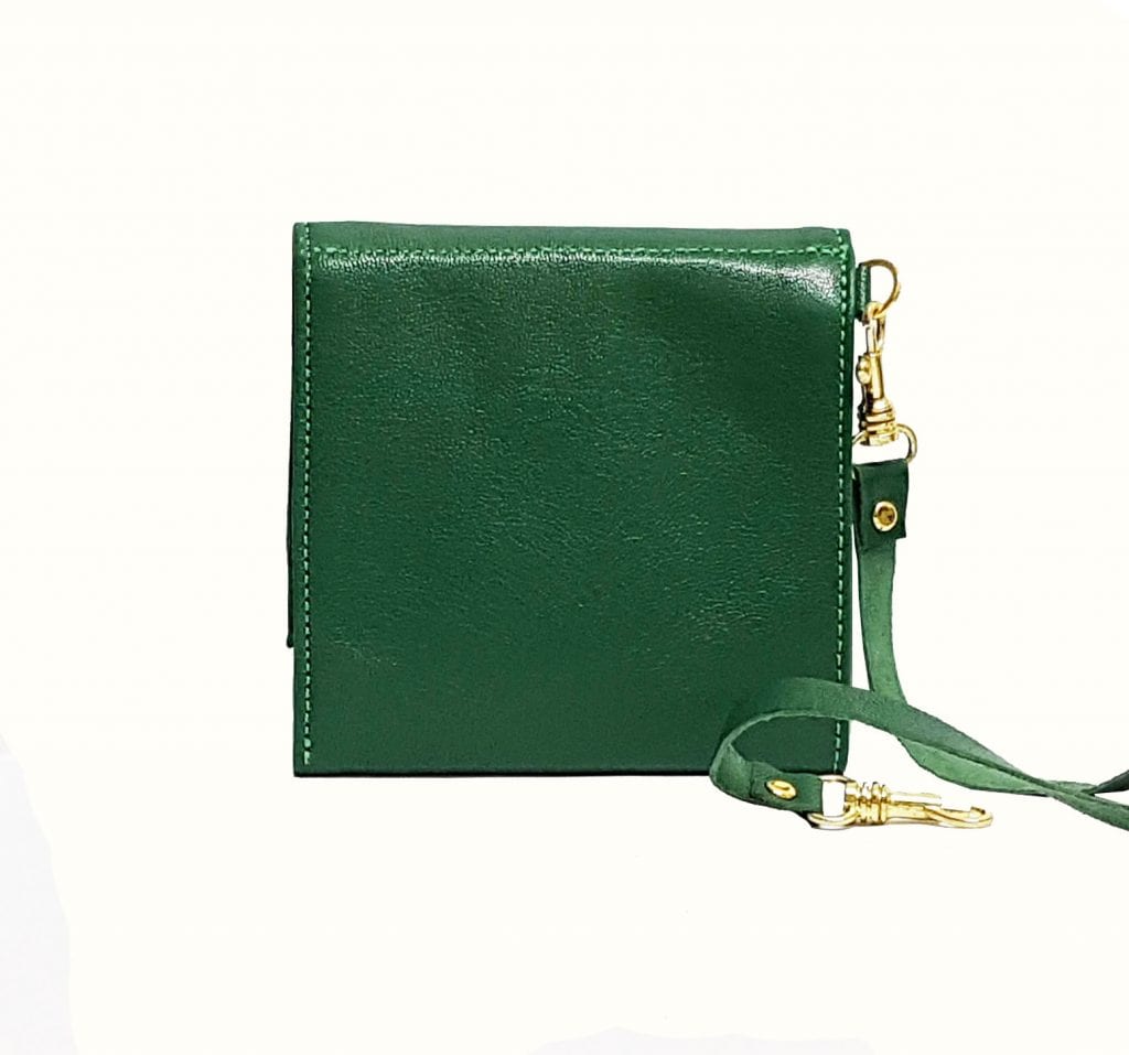 Green Leather Wallet | Minimalist Soft Leather Wallet