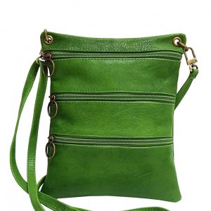 Green Leather Pouch