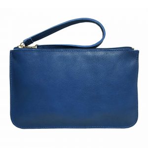 Blue Leather Belt Bag