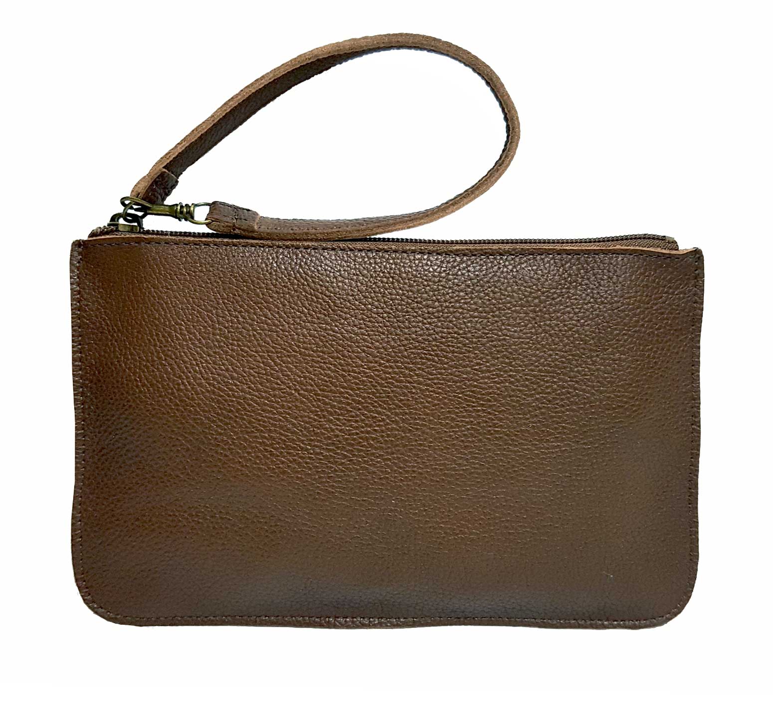 Pebbled Brown Leather Belt Bag