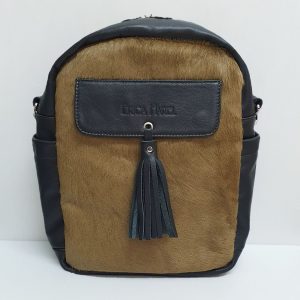 Hair on Hide Leather Backpack Crossbody